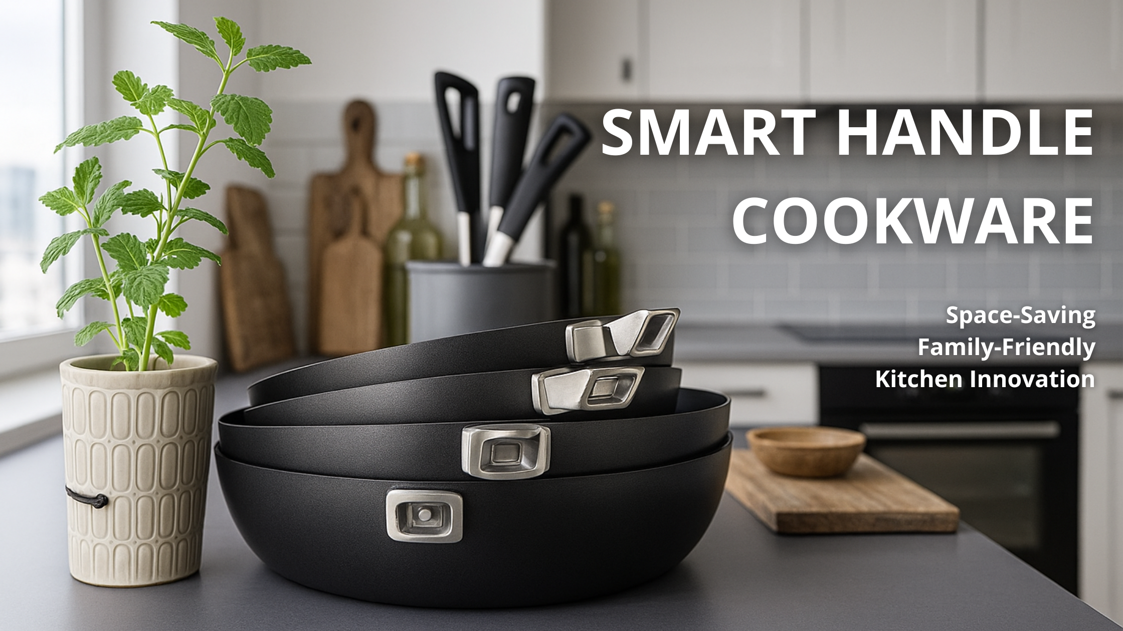 Cookware Handel Sample Smart Handle Cookware: Space-Saving & Family-Friendly Kitchen Innovation